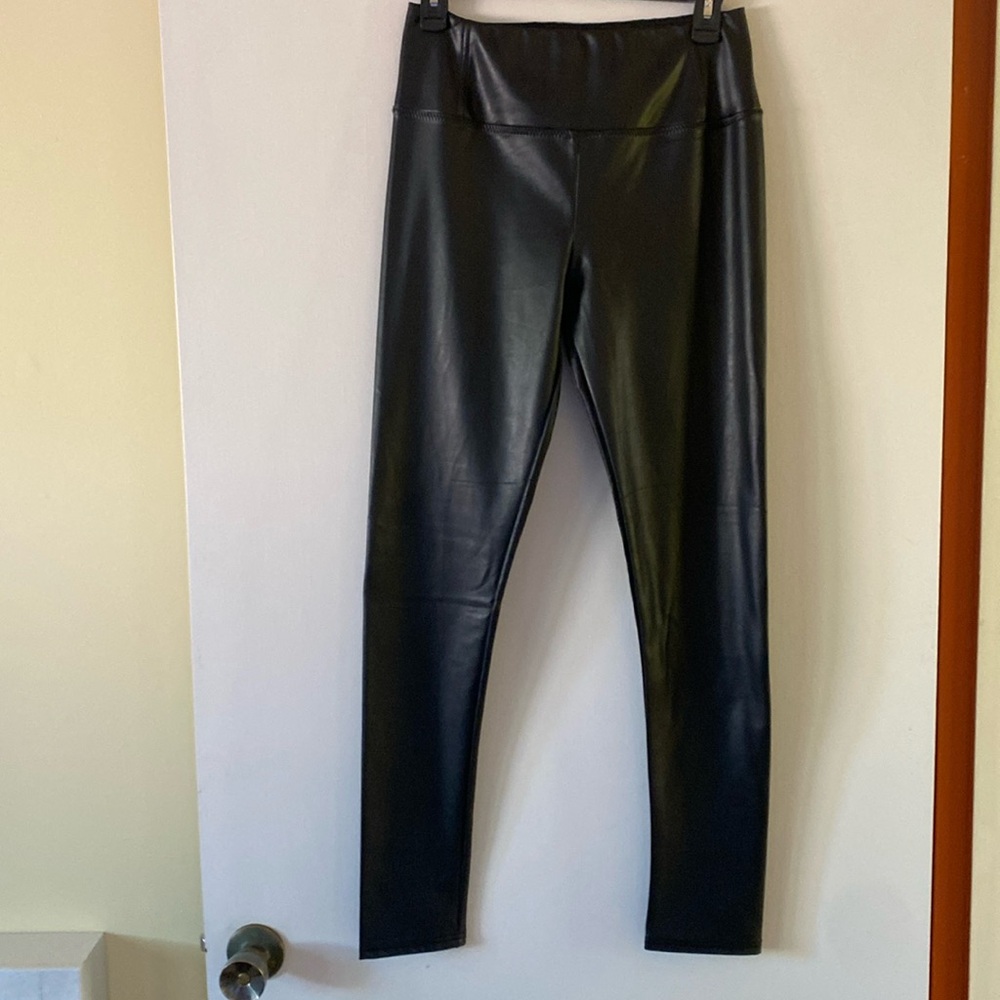 NWOT 7  FOR ALL MANKIND Vegan Leather Leggings